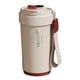 thumbnail image 2 of Taza de café térmica de acero inoxidable con asa | 24 horas de frío y 12 horas de calor | Tapa abatible antigoteo | Portátil para viajes, oficina, gimnasio y senderismo, 2 of 5
