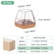 thumbnail image 3 of Uxcell 24-Pack Protectores de Piso para Patas de Silla, Copas de Silicona de 0.67-0.86 Pulgadas, Almohadillas de Muebles de Fieltro, Fundas para Patas de Silla [Blanco Transparente], 3 of 7