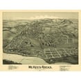 thumbnail image 2 of Fowler 32x26 White Modern Wood Framed Museum Art Print Titled - McKees Rocks Pennsylvania - Fowler 1901, 2 of 4