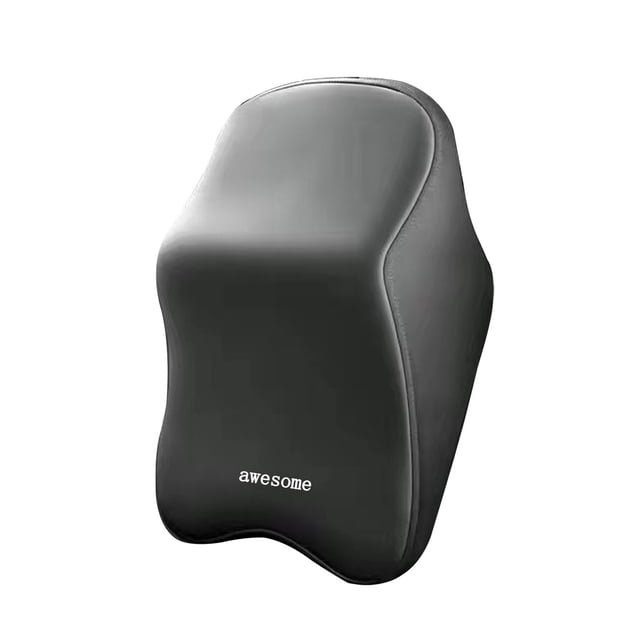 Pisexur Accesorios para coches, Electrónica para cochesAlmohada cervical de espuma para coche, soporte lumbar protector para la espalda, cojín transpirable para reposacabezas de coche, alivia el estr