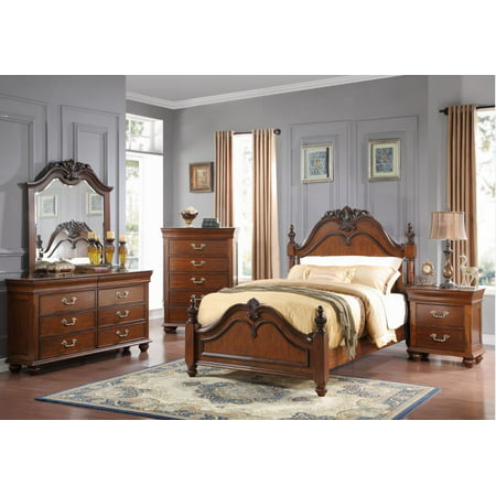 Home Source King Bed/Dresser/Mirror/Nightstand
