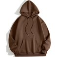 thumbnail image 4 of WEAIXIMIUNG Chandails en Molleton d'Automne pour Femmes Grande Taille Sweat à Capuche Imprimé Rugby à la Mode Automne et Hiver, 4 of 5