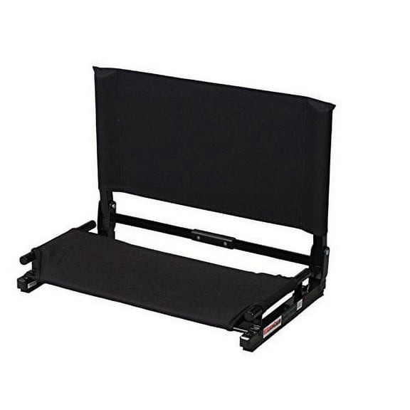 Deluxe Wide Model Stadium Chair, Black, 20 inch