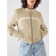 thumbnail image 3 of Chaqueta Saodimallsu de piel sintética para mujer con cremallera y cuello alto, 3 of 6