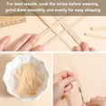 thumbnail image 3 of 4pcs 13 Yards Bamboo Strip 11x1mm/0.43x0.04 Weave Strip Material Burlywood Long Thin Flat Natural Solid Furniture Repair Wicker Weave Material for DIY Chairs Basket Cane Lampshade Woven Crafts 4pcs, 3 of 8