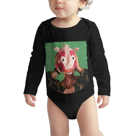 

MGMT s Baby Boy Girl Long Sleeve Bodysuit Snap Closure Black 12 Months