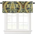 thumbnail image 2 of Abstract Texture Golden Small Curtain Rod Pocket Short Curtains Half Drapes Partition Cabinet Door Window Curtains Home Decor, 2 of 6