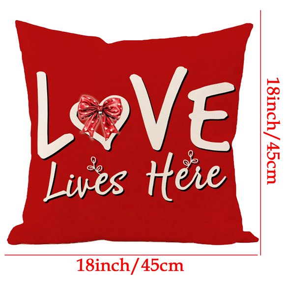 Yhmxh Fundas de cojín decorativas con estampado irlandés, fundas de cojín para sofá, cojines de asiento y fundas de almohada para el Día de San Valentín.
