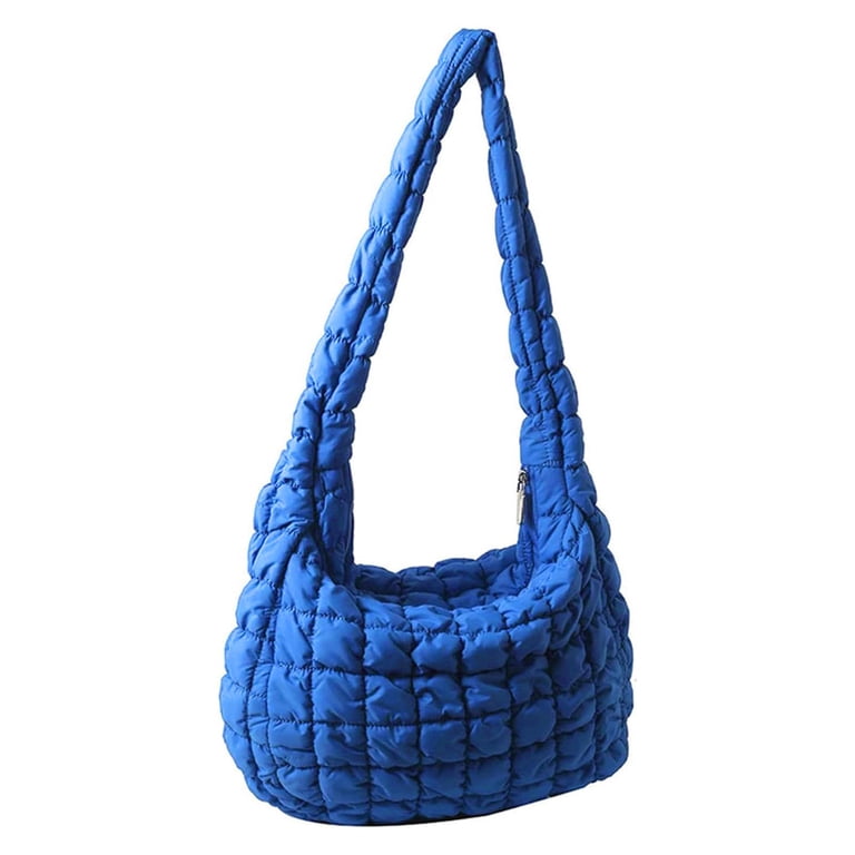 Quilted Tote Bag for Women Stylish Puffy Crossbody Handbag  display picture 2