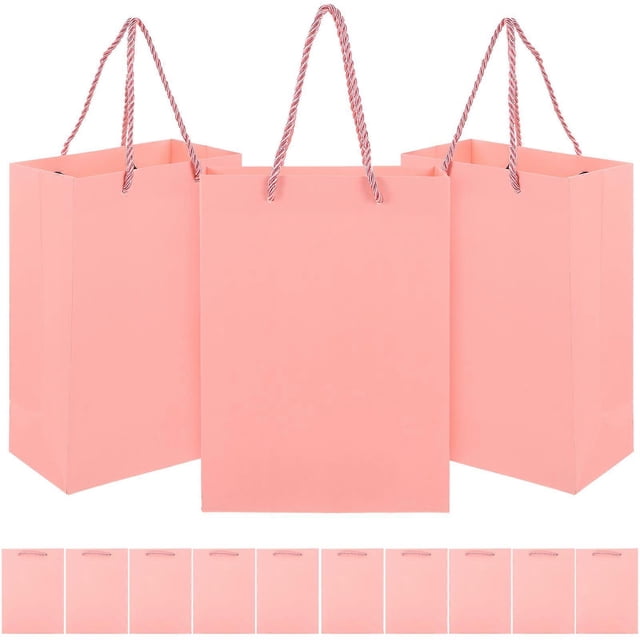 16pcs Paper Gift Bags Shopping Bag for Gift Wrapping Clothes Handbag