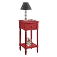 thumbnail image 3 of Convenience Concepts French Country Khloe 1 Drawer Accent Table with Shelf, Cranberry Red, 3 of 7