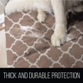 thumbnail image 4 of Original Patent Pending Reversible Small Sofa Protector, Many Colors, Seat Width to 62 Inch, Furniture Slipcover, 2 Inch Strap, Couch Slip Cover Throw for Pet Dogs, Cats, Quatrefoil Mocha, 4 of 8
