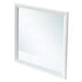 thumbnail image 3 of 36 in. x 36 in. Classic Square Framed Dresser Mirror - White, 3 of 5