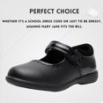 thumbnail image 4 of Ahannie Girls Mary Jane School Uniform Shoes Black Dress Flats (Toddler/Little Kid/Big Kid), 4 of 5
