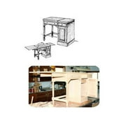 Woodcraft Project Paper Plan to Build Sewing Desk - Material Not Included