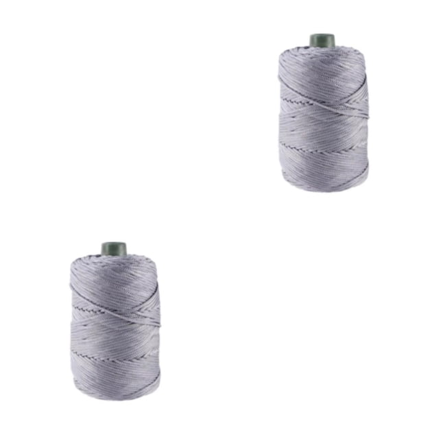 relayinert Breathable Thread For DIY Projects Wide Application And Soft Texture Exquisite Craft Crochet Yarn 05 Grey 2Set