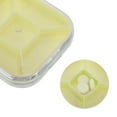 thumbnail image 3 of Unique Bargains 1 Pc Pill Case 5 Grid Portable Pill Box Light Yellow, 3 of 6