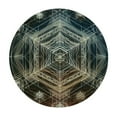 thumbnail image 4 of BCIIG Sacred Geometry Metatron's Cube Round Table Cover Stain Resistant Washable Indoor Outdoor Tablecloth Kitchen Dining Wedding Parties 100% Polyester Fiber 31-35, 4 of 8