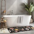 thumbnail image 2 of Red Mushroom Flower Black Pattern Kitchen Rug Mat,Kitchen Runner Rugs Non Skid Washable,Decorative Kitchen Floor Mats for Kitchen,Sink,Laundry,17"x47.2", 2 of 7