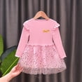 thumbnail image 2 of Girls Dress Baby Girls Lace Princess Dress Long Sleeve Party Pageant Tulle Kids Vintage Dress, 2 of 4