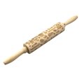 thumbnail image 2 of Wooden Christmas Rolling Pin Solid Wood Pin Dough Baking Roller Pin for Home, 2 of 7