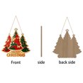 thumbnail image 7 of Christmas Tree Decorations 14 Inch Wooden Hanging Christmas Ornament Farmhouse Christmas Decor for Indoor Outdoor Home Wall Front Door, 1 Pack, 7 of 7