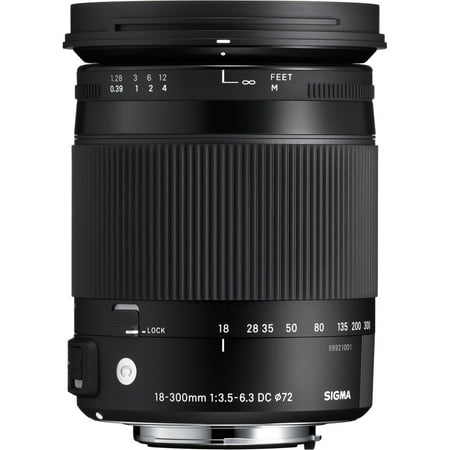 Sigma - 18-300mm f/3.5-6.3 DC Macro OS HSM Optical Zoom Lens for Canon EF - Black