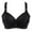 Black, variant on QLEICOM Everyday Bras for Women, Women's Comfort Lift Wirefree Bra Solid Lace Lingerie Bras Plus Size Bras Underwear Bralette Bras Comfortable Brass No Underwire Pink Cup 38/85BCD
