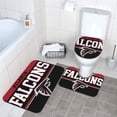 thumbnail image 3 of Juego de alfombras de baño de 3 piezas del equipo Atlanta Alfombra antideslizante para baño de 24 x 16 pulgadas, 3 of 7