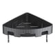 thumbnail image 2 of Organizador de esquina para encimera de baño | Repisa de plástico de 90 grados para lavabo | Organizador gris de 1 nivel para maquillaje y artículos de tocador | 22,8 x 22,8 x 4,9 cm, 2 of 6