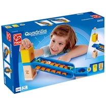 Hape: Quadrilla Sonic Playground - 15 pc Wooden Toy Accessory, 6 Blocks, 8 Marbles, 1 Xylophone, For Use With Quadrilla Marbel Runs, Kids Ages 4 