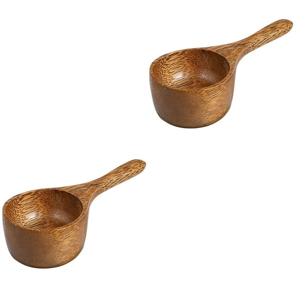 MLINS 2pcs Pickle Serving Spoon Refreshments Serving Wood Spoon Snack Bowl Japanese Style Wood Spoon