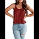 thumbnail image 2 of Camisola Sin Mangas con Lentejuelas para Mujer, Estilo Camisola, Color Vino Tinto XXL, 2 of 7