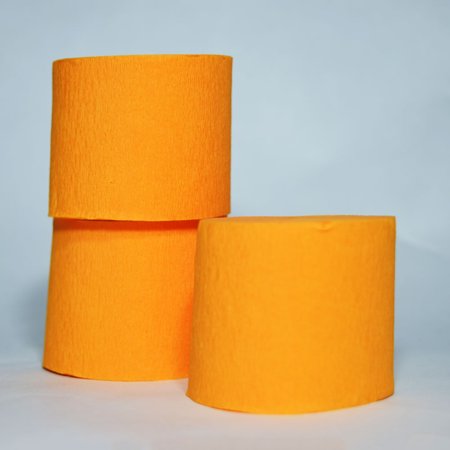 Quasimoon Orange Crepe Paper Streamer Party Decorations 195ft