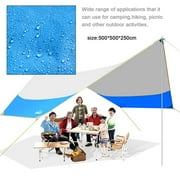 Blue Anti Uv Outdoor Car Sunshade Rainproof Beach Tent Camping Awning Sun Shelter