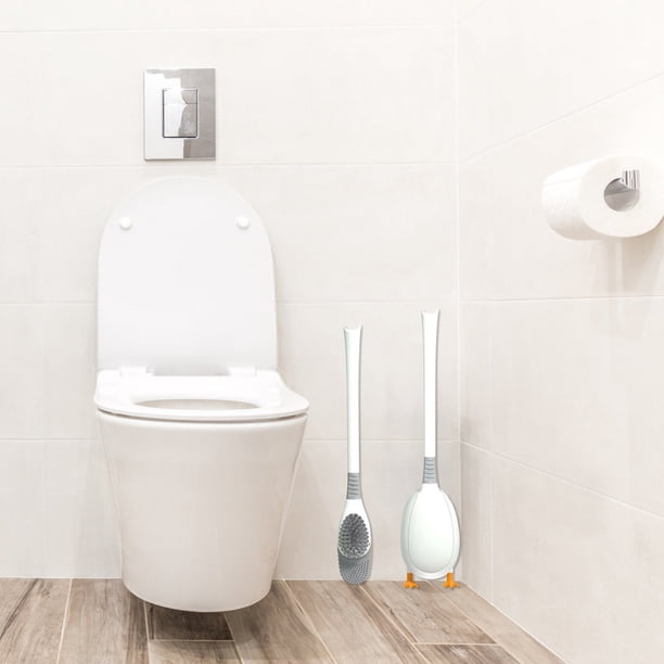 Fiudx Ofertas Y Liquidación Escobilla De Baño Para Patos De Buceo, Escobilla Y Soporte Para Baño De Neopreno, Escobilla De Baño Para El Hogar, Escobilla De Baño Para Patos De Buceo Con Función De Lim
