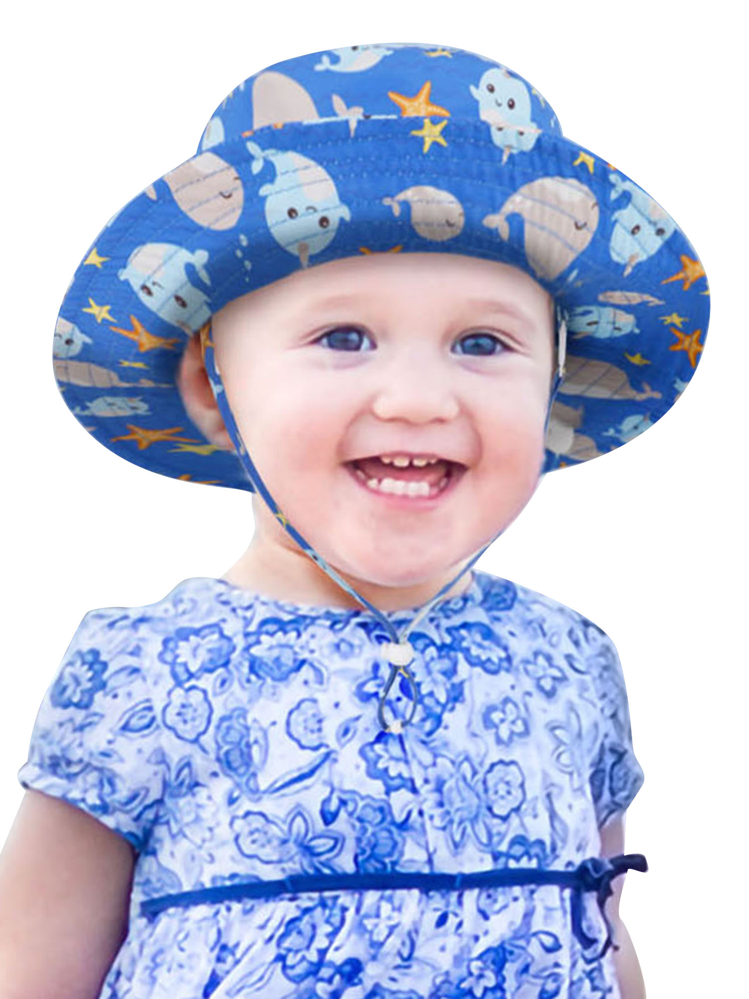 SimpliKids Hats for Kids Boys Hat Toddler Kids Baby Sun Hats Toddler Bucket Hats with uv Protection Sun Hats for Babies Sun Hat Kids Bucket Hat for Kids, Under The Sea , 2-4T - image 1 of 6