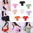 thumbnail image 2 of Camiseta de manga abullonada a escala 1/6, accesorio para traje, regalo, ligera Blanco A, 2 of 9