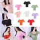 thumbnail image 2 of Camiseta de manga corta elástica ajustada con mangas abullonadas para mujer a escala 1/6 Blanco A, 2 of 9
