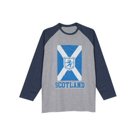 Country Flags T-shirt - Adult Country Flag Long Sleeve T-Shirt - Scotland