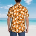 thumbnail image 4 of Yiaed Cute Ghosts Print Hawaiian Shirt for Men Short Sleeve Button Down Shirts Beach Shirts for Men,X-Large, 4 of 7