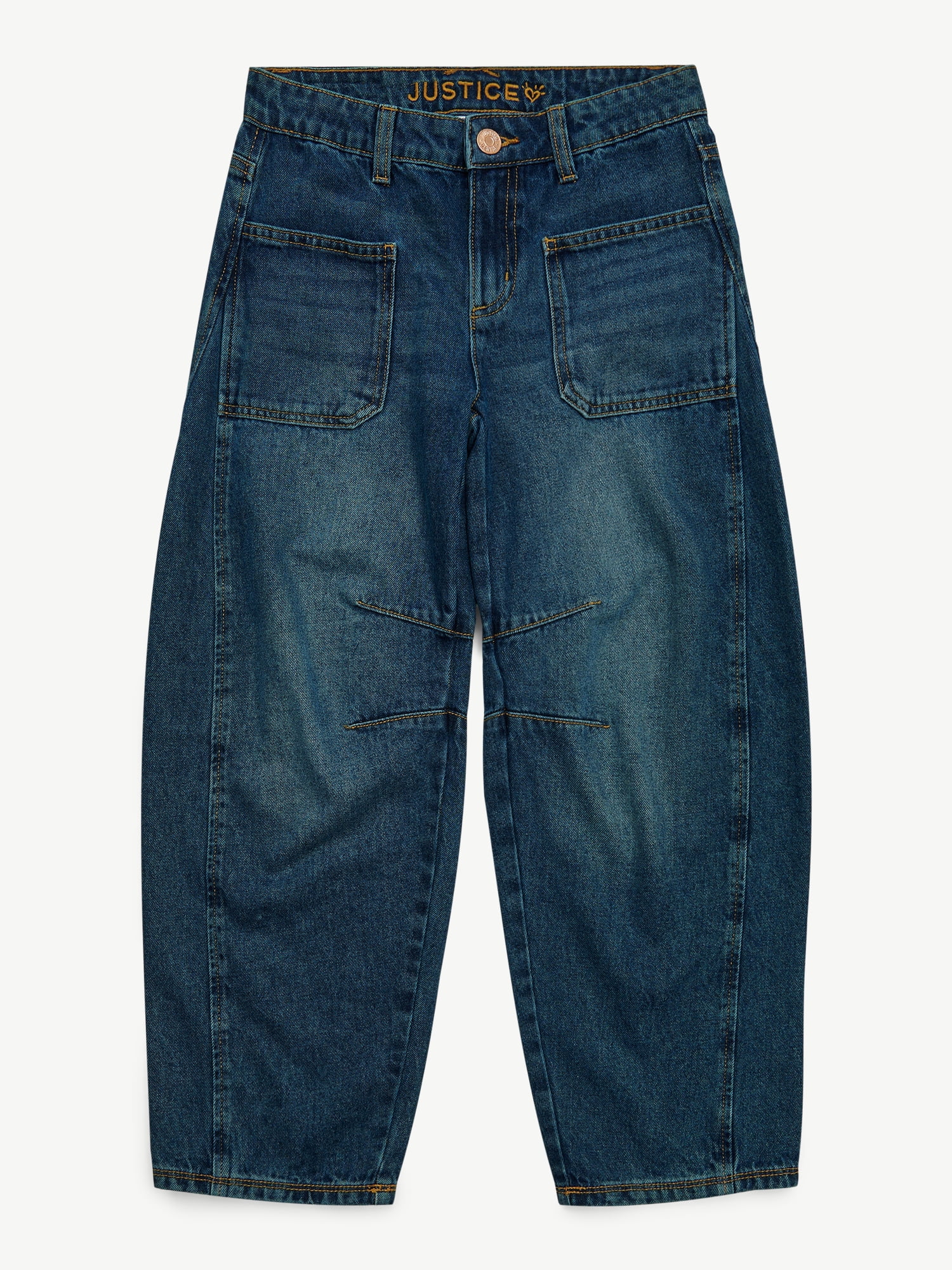 Justice Girl's Barrel Jean, Sizes 6-18, Slim & Plus