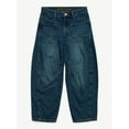 thumbnail image 4 of Justice Girl's Barrel Jean, Sizes 6-18, Slim & Plus, 4 of 9