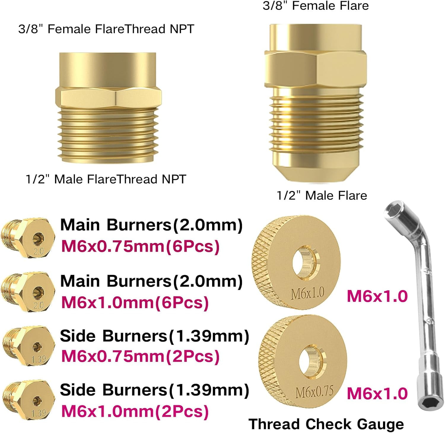 12FT 1/2" ID Natural Gas Hose with Quick Connect Fitting for BBQ, Grill, Pizza Oven, Patio Heater. for Weber, Char-Broil, Pizza Oven, Patio Heater,NG Grill and Natural Gas Conversion Kit