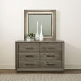 thumbnail image 2 of Liberty Furniture Industries Horizons Graystone Dresser & Mirror with Inset Lighting, 2 of 5