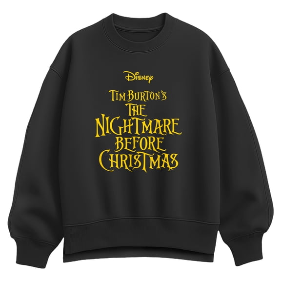 The Nightmare Before Christmas - TNBC Logo - Women's Oversized Fleece Crew Sweatshirt
