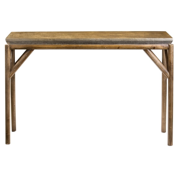 Uttermost Kanti Metallic Champagne Console Table