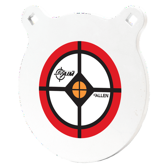 EZ-Aim 8" Steel Gong Shooting Target, White