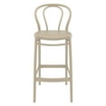 thumbnail image 4 of Compamia Victor Bar Stool Taupe, Set of 2, 4 of 5