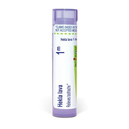 Boiron Hekla Lava 1M, Homeopathic Medicine for Toothache Relief, 80 Pellets
